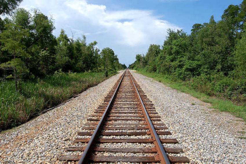 Perspective-projection-of-railway-lines
