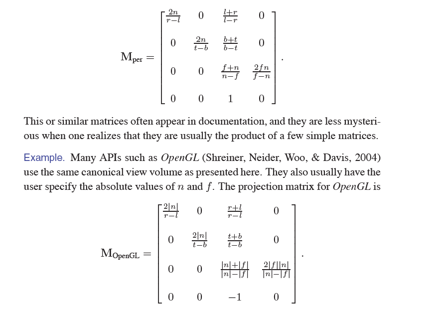 perspective matrix
